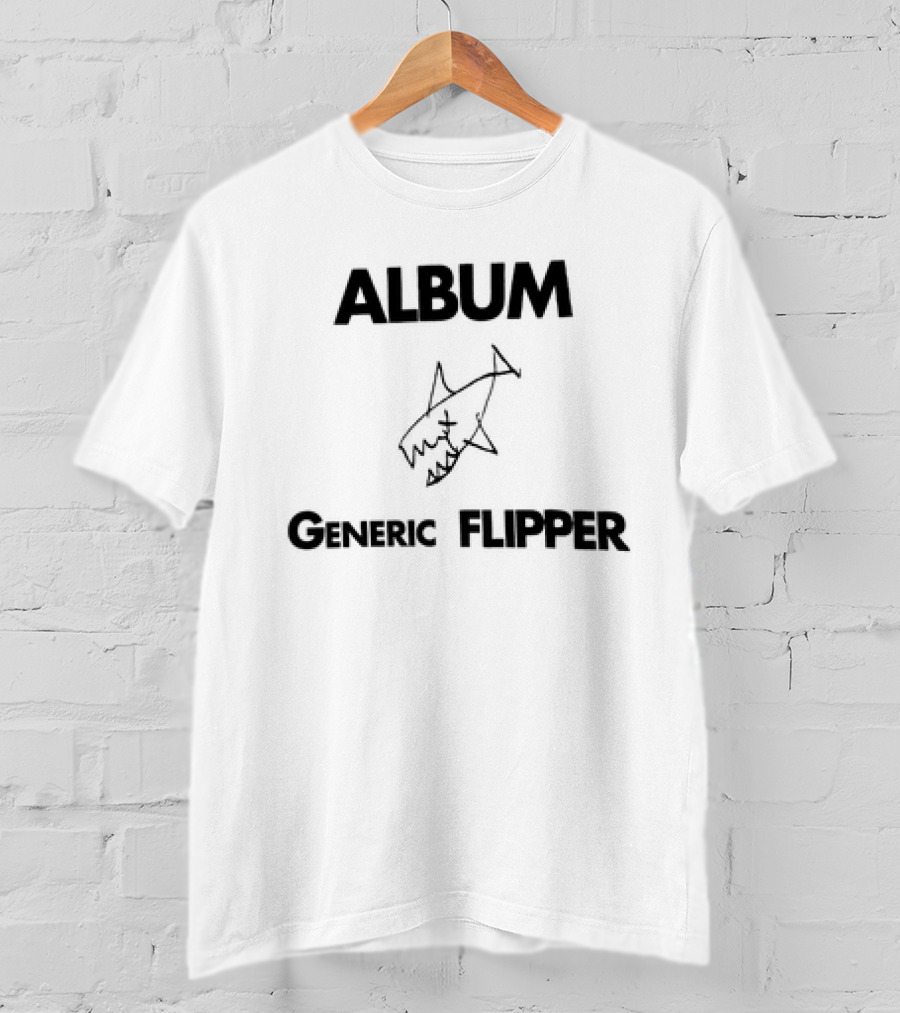 Album Generic Flipper Shark Sketch T-Shirt