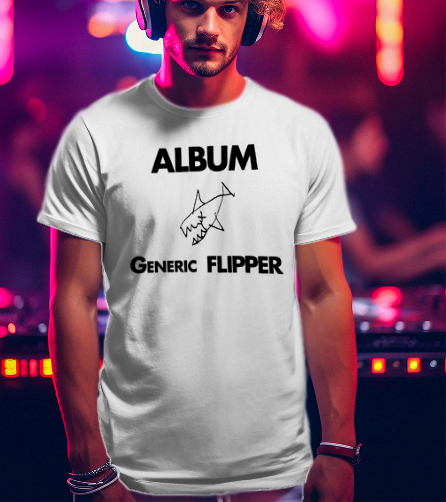 Album Generic Flipper Shark Sketch T-Shirt