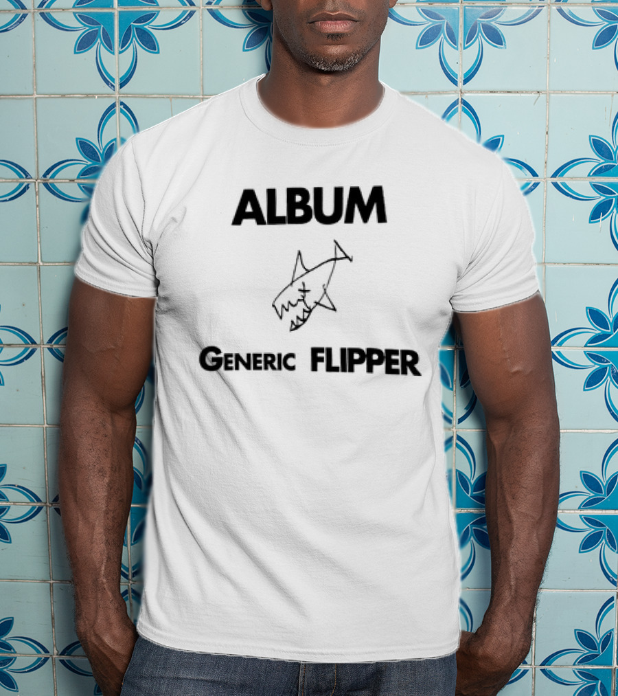 Album Generic Flipper Shark Sketch T-Shirt