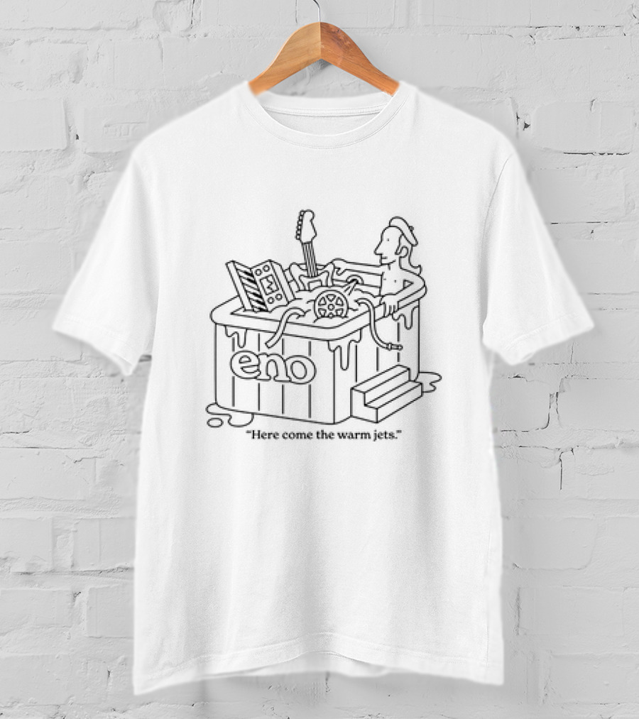 Eno Here Come The Warm Jets Hot Tub Guitar And Mixer T-Shirt