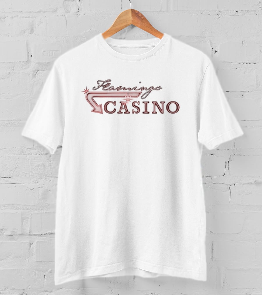 Flamingo Casino I Love Gambling Retro Casino T-Shirt