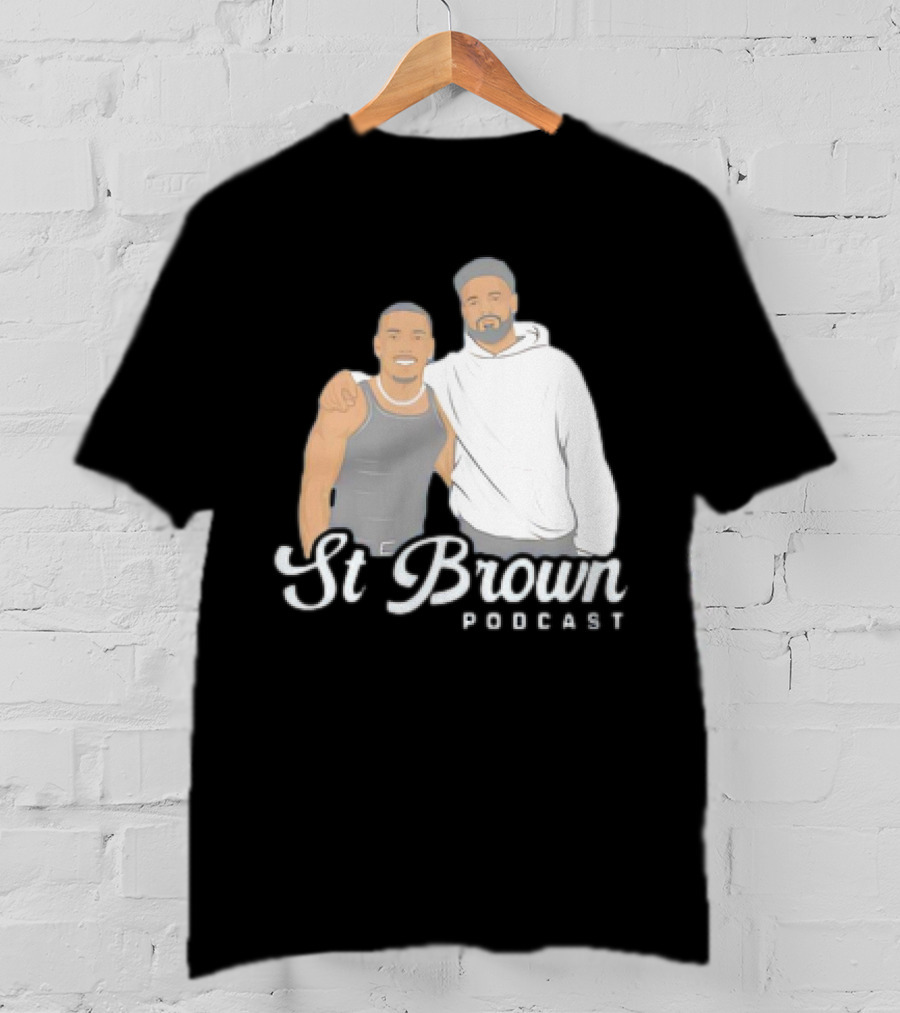 St Brown Podcast Cartoon T-Shirt