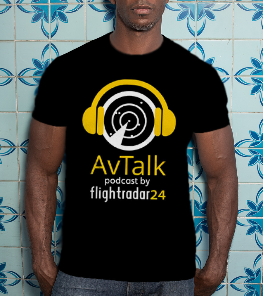 AvTalk Podcast By Flightradar24 With Steve Giordano Radar Headphones T-Shirt