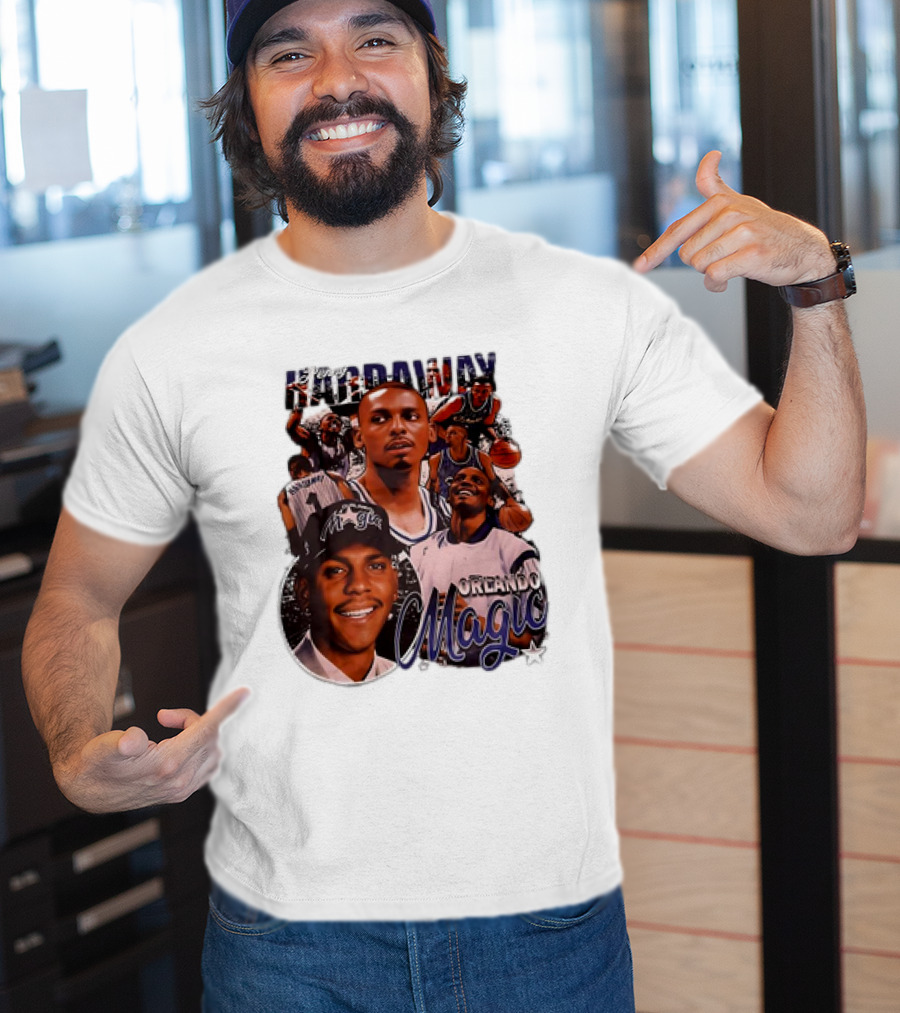 Hardaway Orlando Magic Retro Basketball Legend T-Shirt