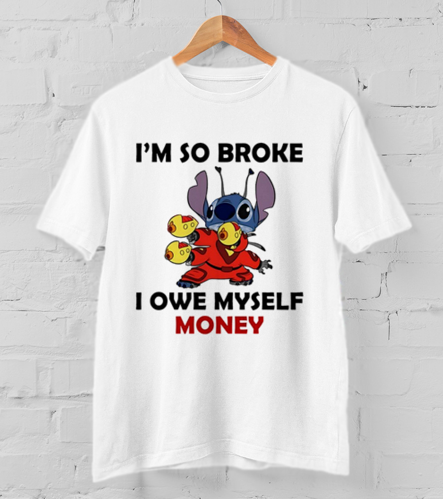 I’m So Broke I Owe Myself Money Stitch Collecting Rubber Duckies T-Shirt