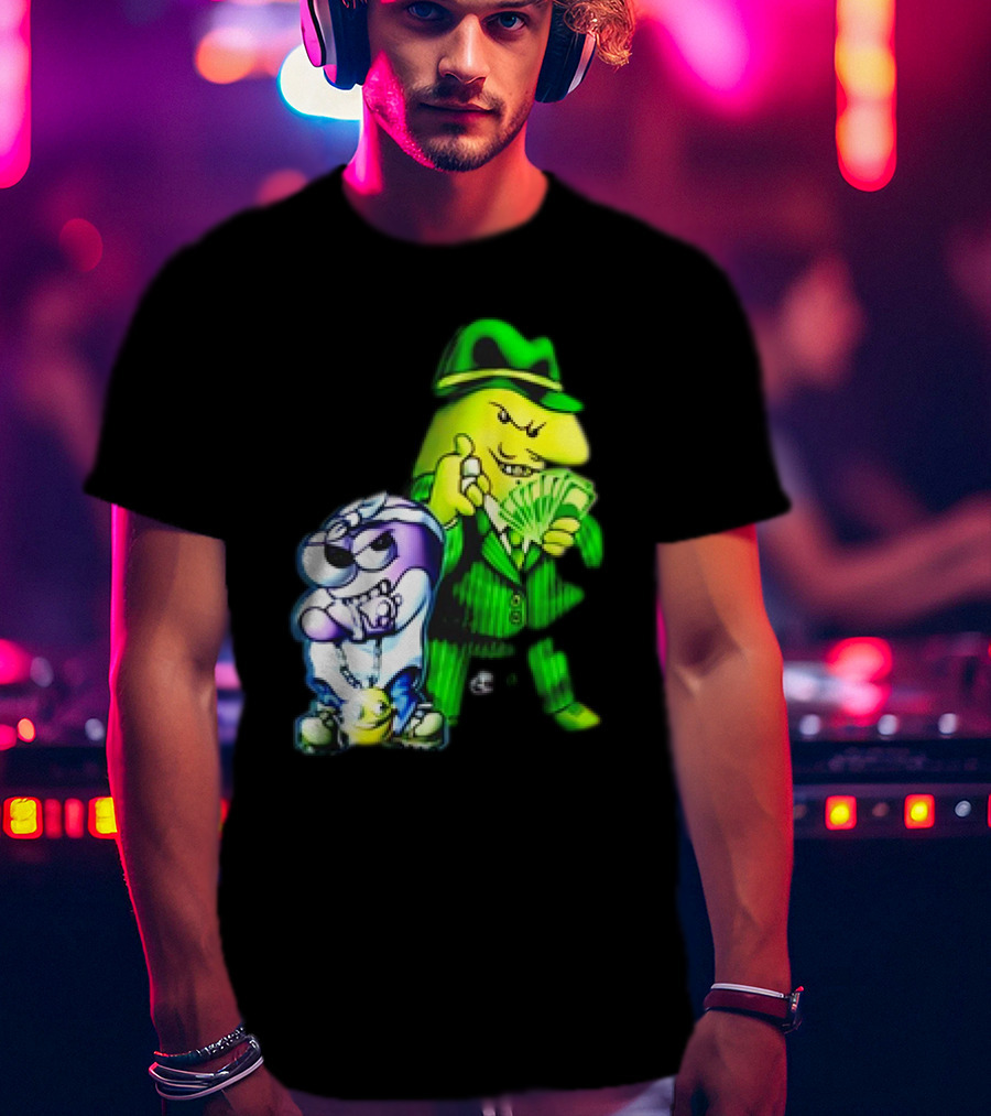 Cool Gangsta Friends Smiling Money Holders T-Shirt