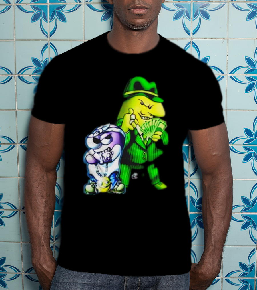 Cool Gangsta Friends Smiling Money Holders T-Shirt