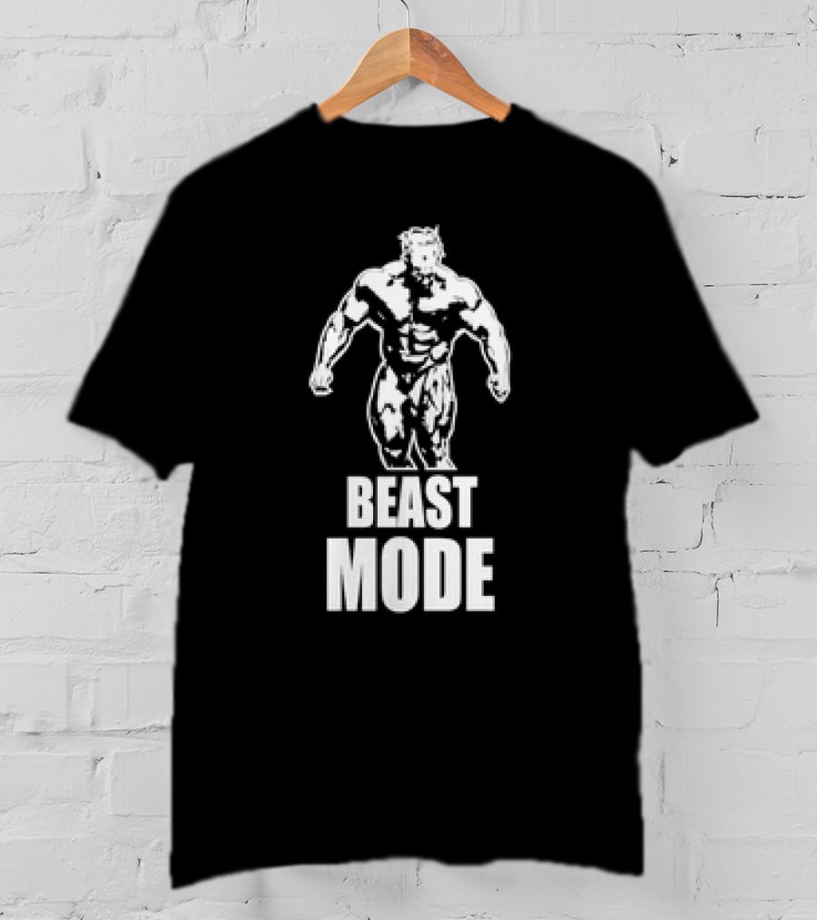 Beast Mode Gym Man Bodybuilding Fitness Motivation T-Shirt