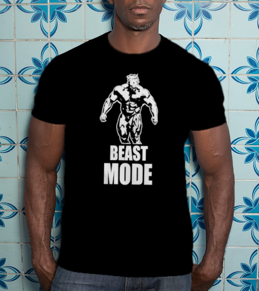 Beast Mode Gym Man Bodybuilding Fitness Motivation T-Shirt
