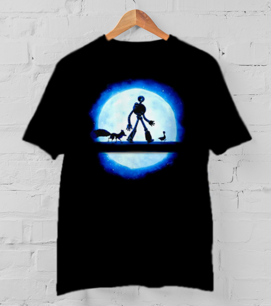 Hakuna Robot Journey With Fox And Goose To The Moon T-Shirt