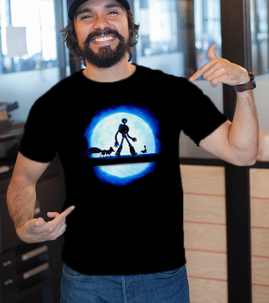 Hakuna Robot Journey With Fox And Goose To The Moon T-Shirt
