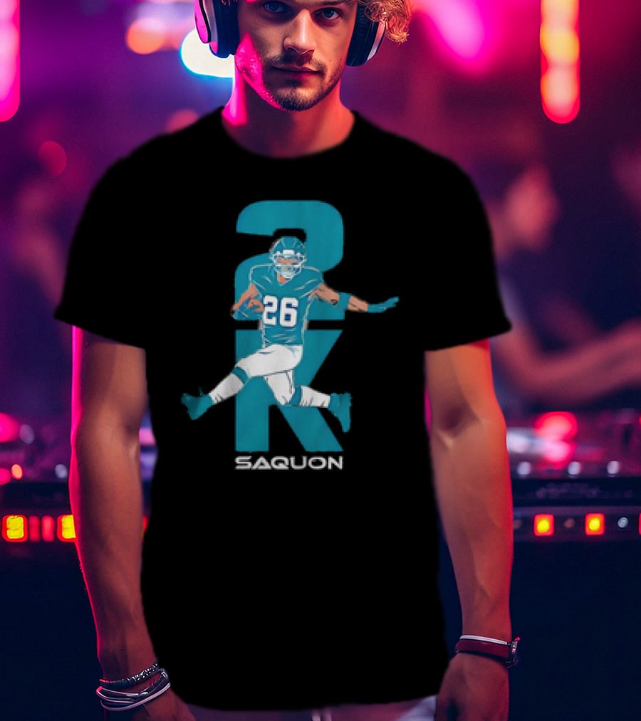 2K Saquon 26 Philadelphia Eagles NFL Football Vintage T-Shirt