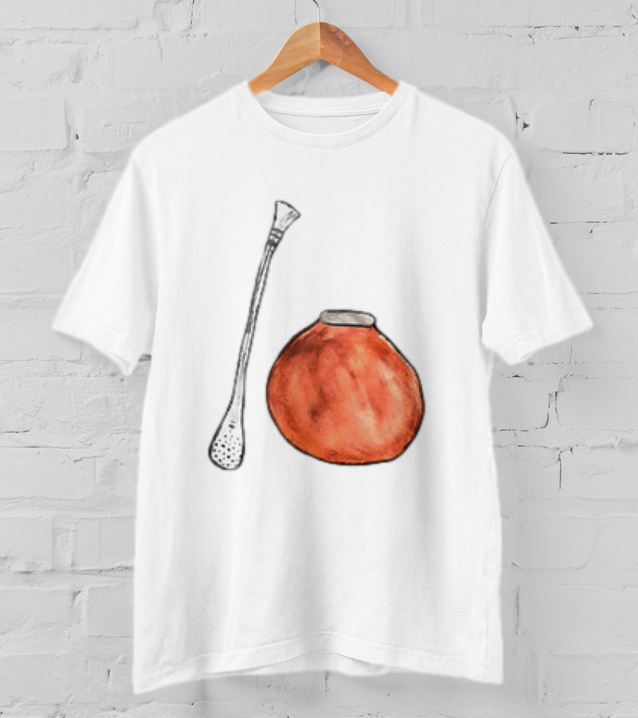 Matte And Bombilla Classic Gourd And Straw T-Shirt