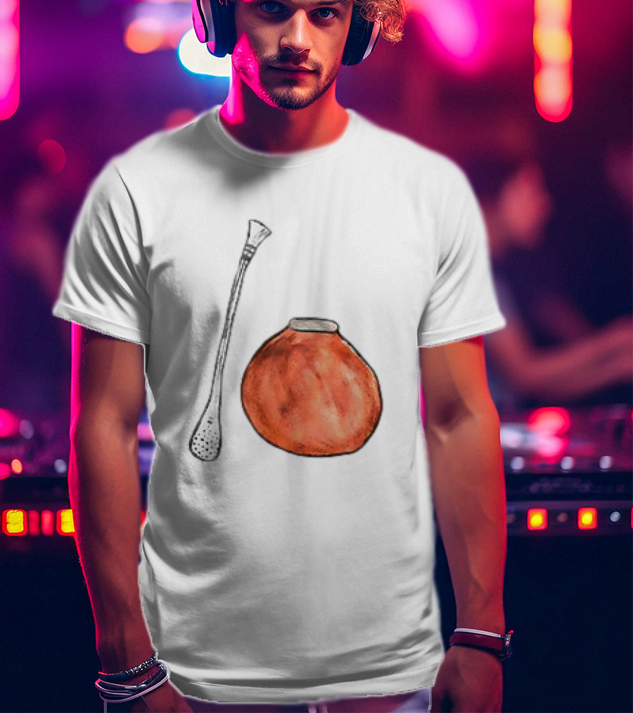Matte And Bombilla Classic Gourd And Straw T-Shirt
