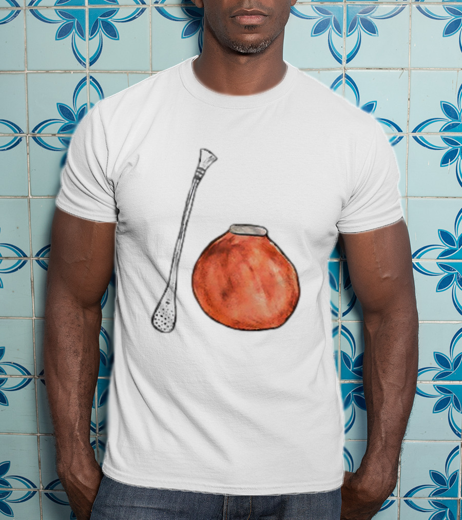 Matte And Bombilla Classic Gourd And Straw T-Shirt