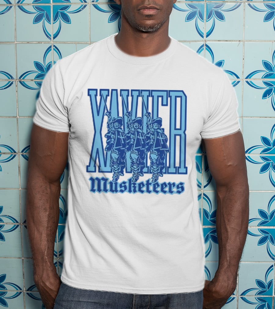Xavier Musketeers Men's Basketball Three Musketeers Vintage T-Shirt