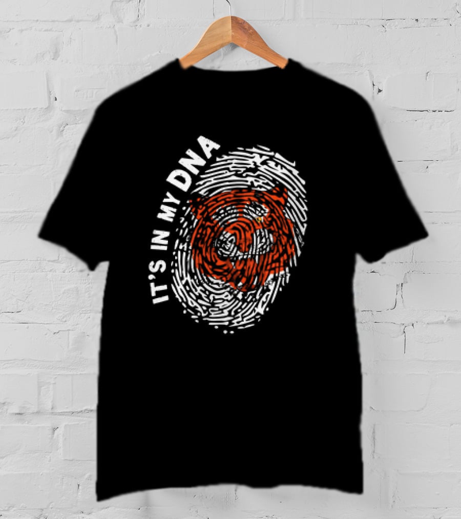 IT'S IN MY DNA Cincinnati Bengals Fingerprint T-Shirt