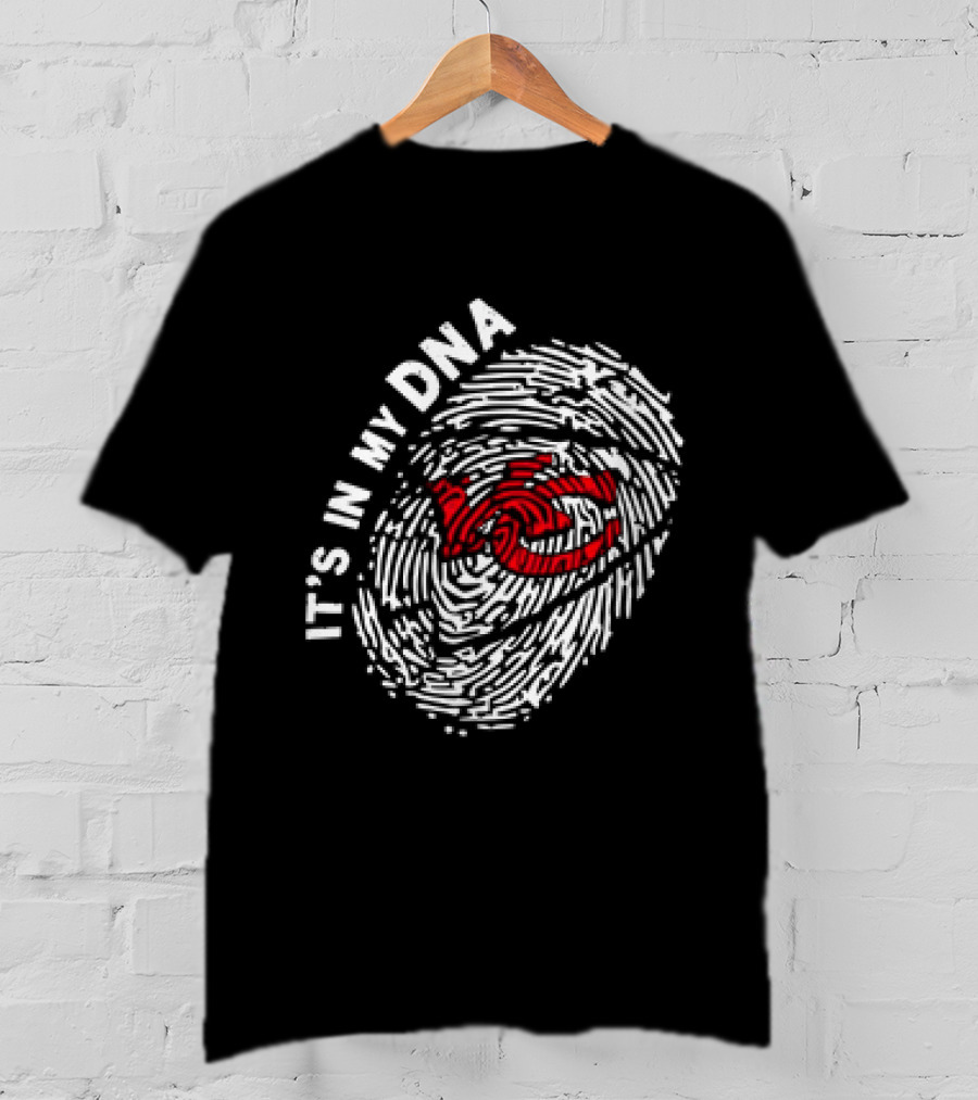 Kansas City Chiefs It's In My DNA Fingerprint T-Shirt