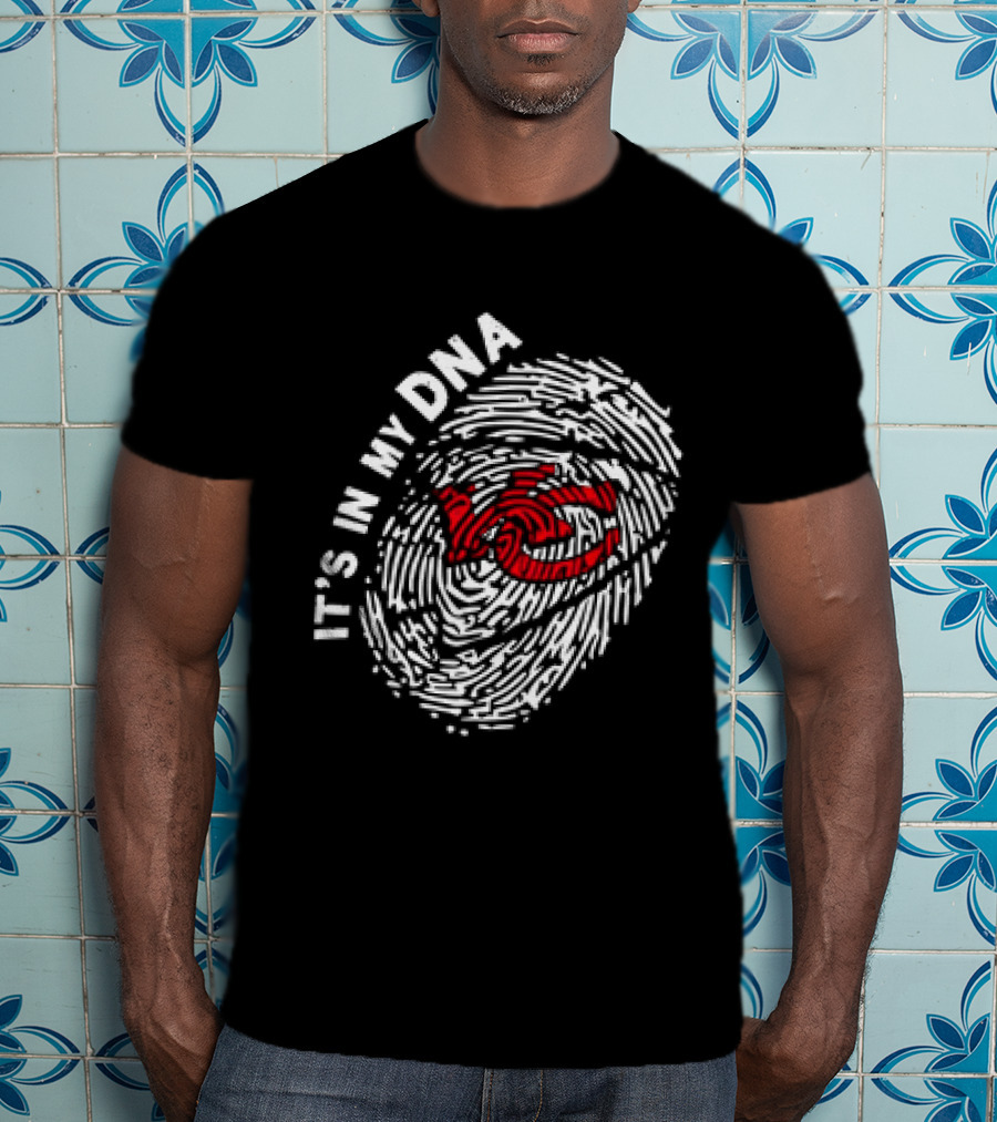 Kansas City Chiefs It's In My DNA Fingerprint T-Shirt