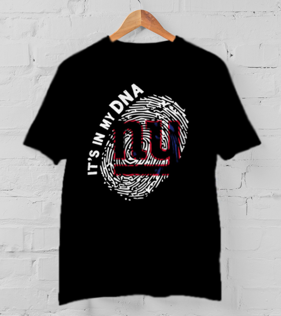 It's In My DNA NY Giants Fingerprint T-Shirt