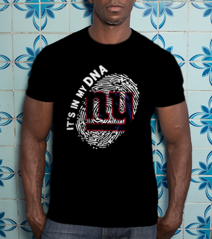It's In My DNA NY Giants Fingerprint T-Shirt