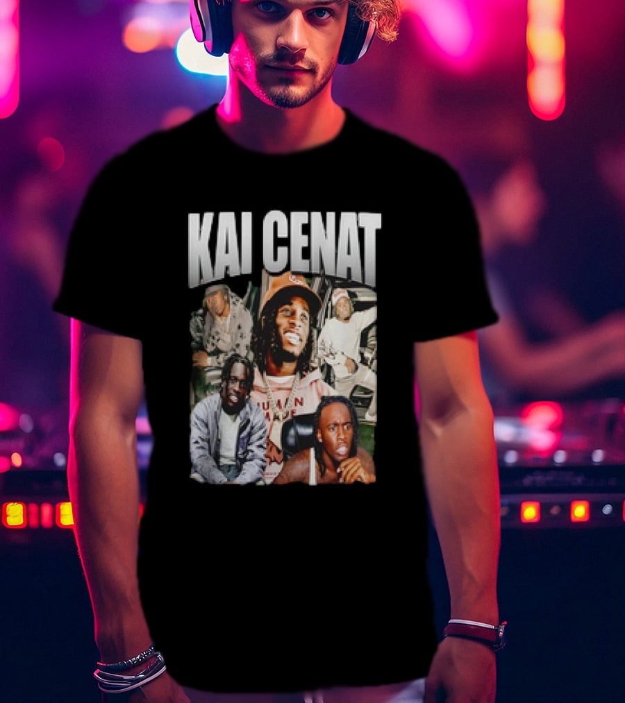 Kai Cenat Vintage Style Collage With 90s Vibe T-Shirt