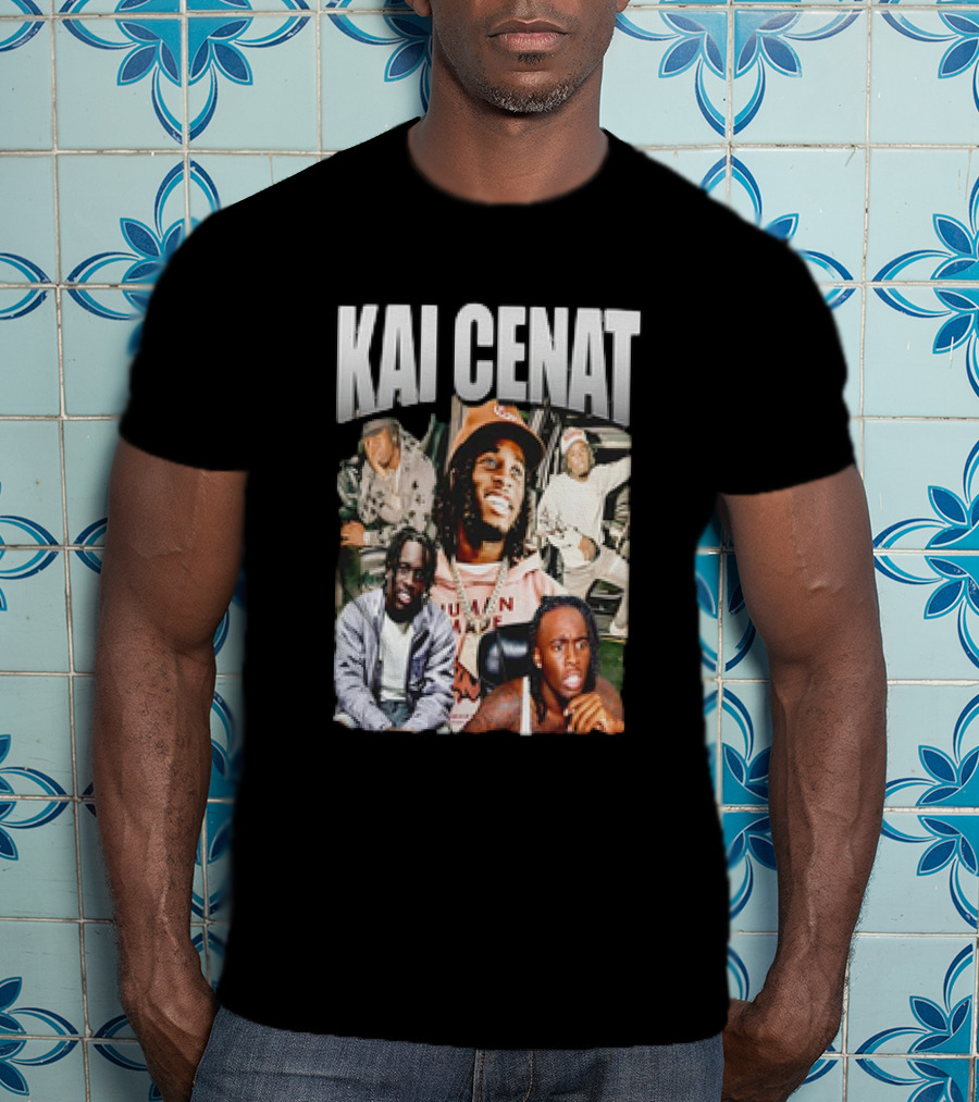 Kai Cenat Vintage Style Collage With 90s Vibe T-Shirt