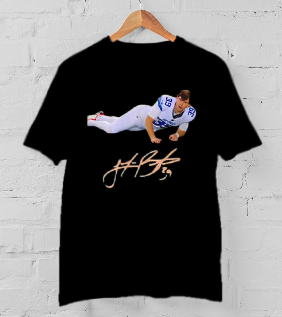 Lions Kicker Jake Bates Meme Autograph Signature Football Jersey 39 T-Shirt