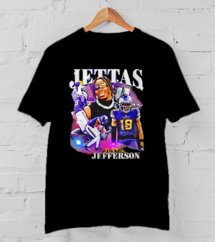 Jettas Justin Jefferson Minnesota Vikings 90s T-Shirt