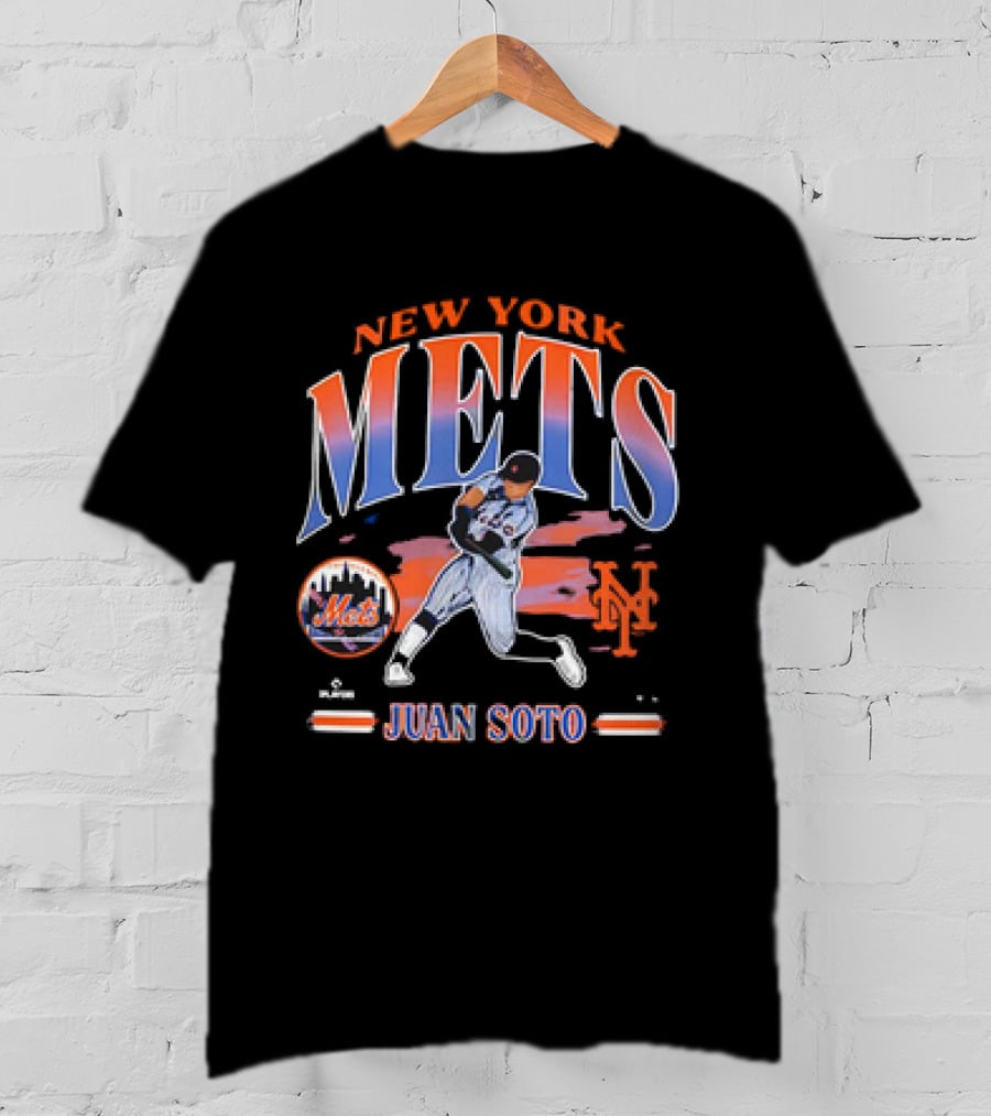 New York Mets Juan Soto Player MLB Baseball '47 Mets T-Shirt