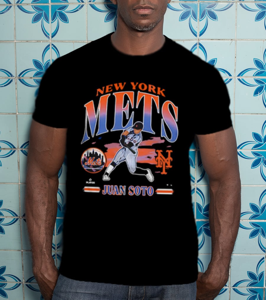 New York Mets Juan Soto Player MLB Baseball '47 Mets T-Shirt