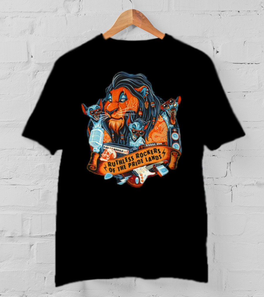Scar And The Hyenas Ruthless Rockers Of The Pride Lands T-Shirt