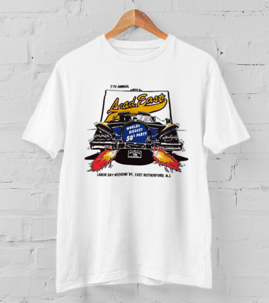 7th Annual Lead East World's Biggest 50's Party Labor Day Weekend '79 East Rutherford N.J T-Shirt