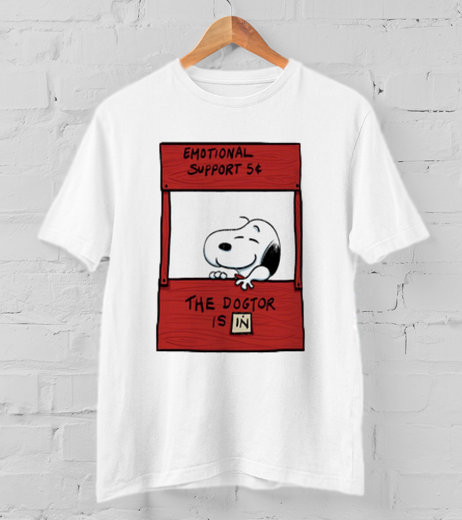 Emotional Support The Dogtor Is In T-Shirt