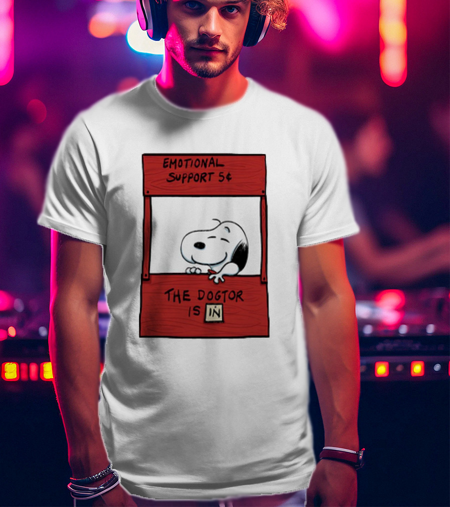 Emotional Support The Dogtor Is In T-Shirt