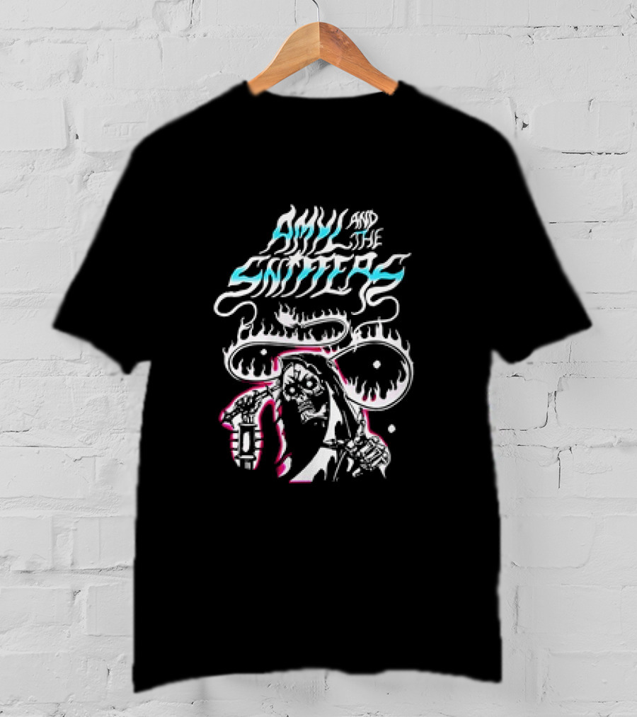 Amyl And The Sniffers Flaming Reaper T-Shirt