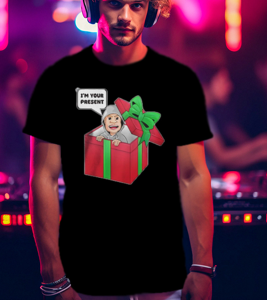 Artem Potokin I’m Your Present Cartoon Character In Gift Box T-Shirt