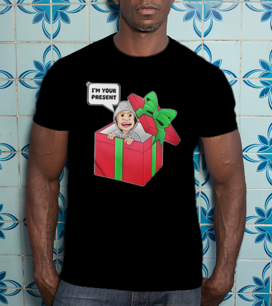 Artem Potokin I’m Your Present Cartoon Character In Gift Box T-Shirt