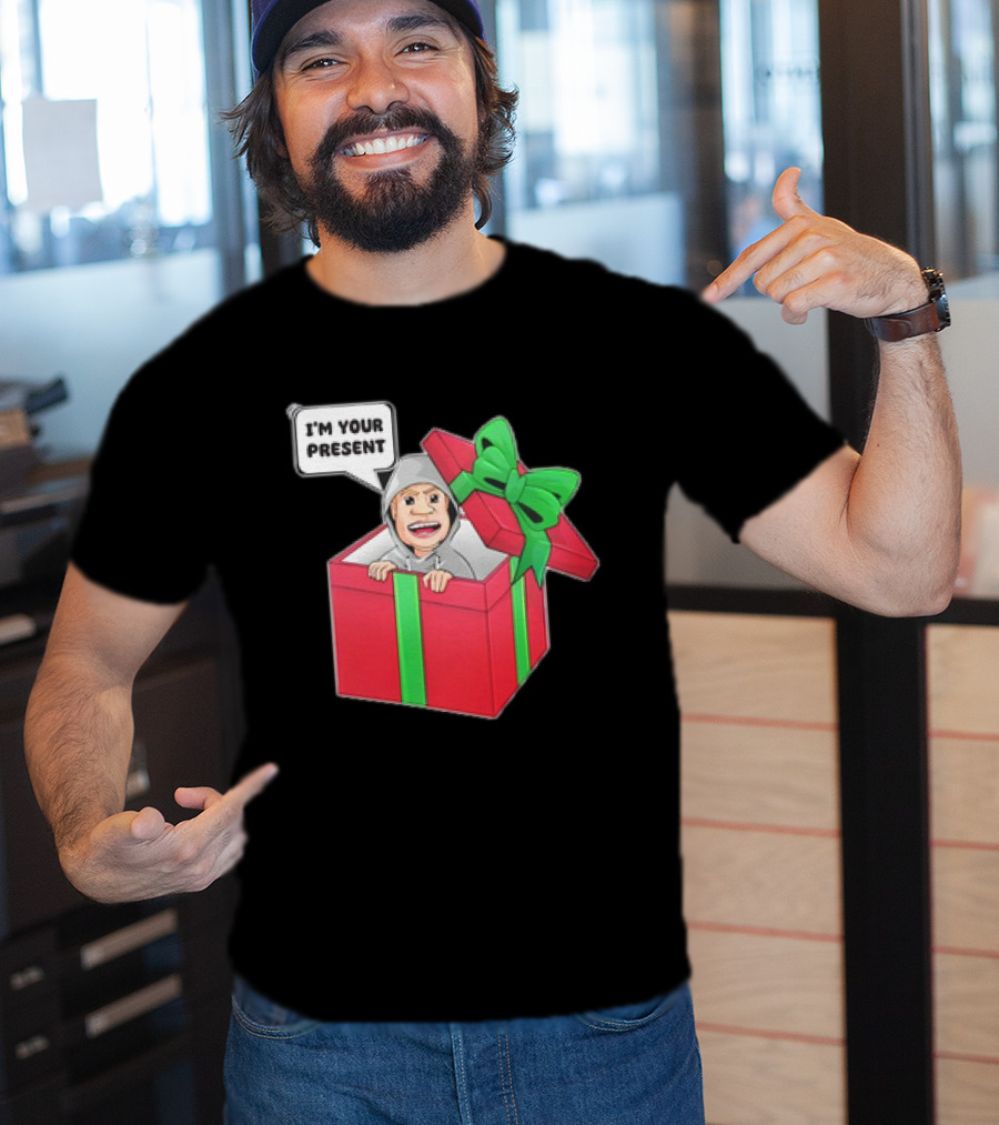 Artem Potokin I’m Your Present Cartoon Character In Gift Box T-Shirt