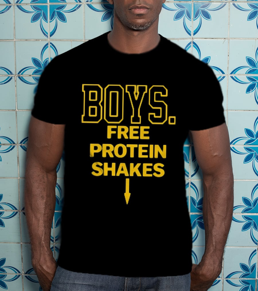 BOYS Free Protein Shakes Arrow T-Shirt