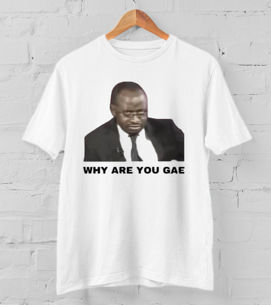 Uganda Gay Rights Interview Why Are You Gae Meme Iconic Image T-Shirt