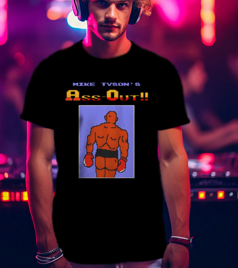 Mike Tyson's Ass-Out Pixels T-Shirt