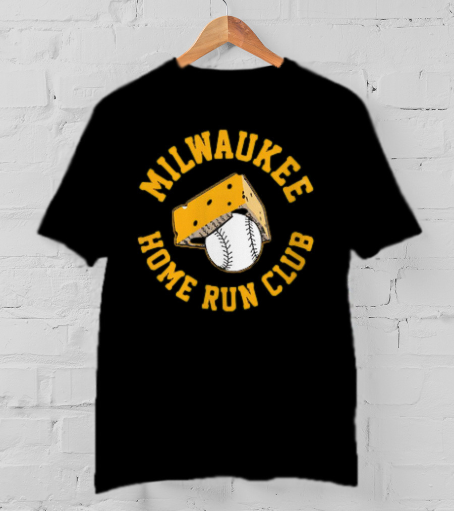 Milwaukee Brewers Home Run Club Baseball Cheesehead T-Shirt