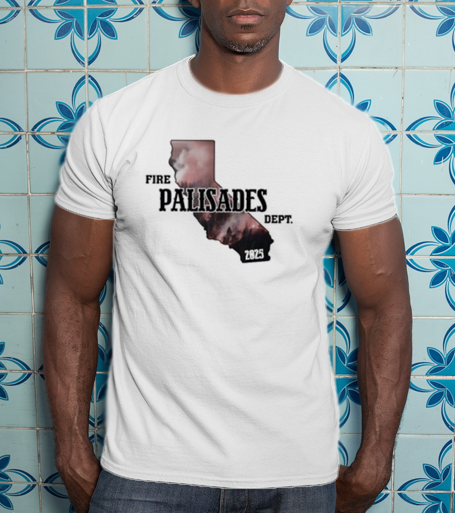 Palisades Fire Dept Support LA Wildfire Relief 2025 T-Shirt