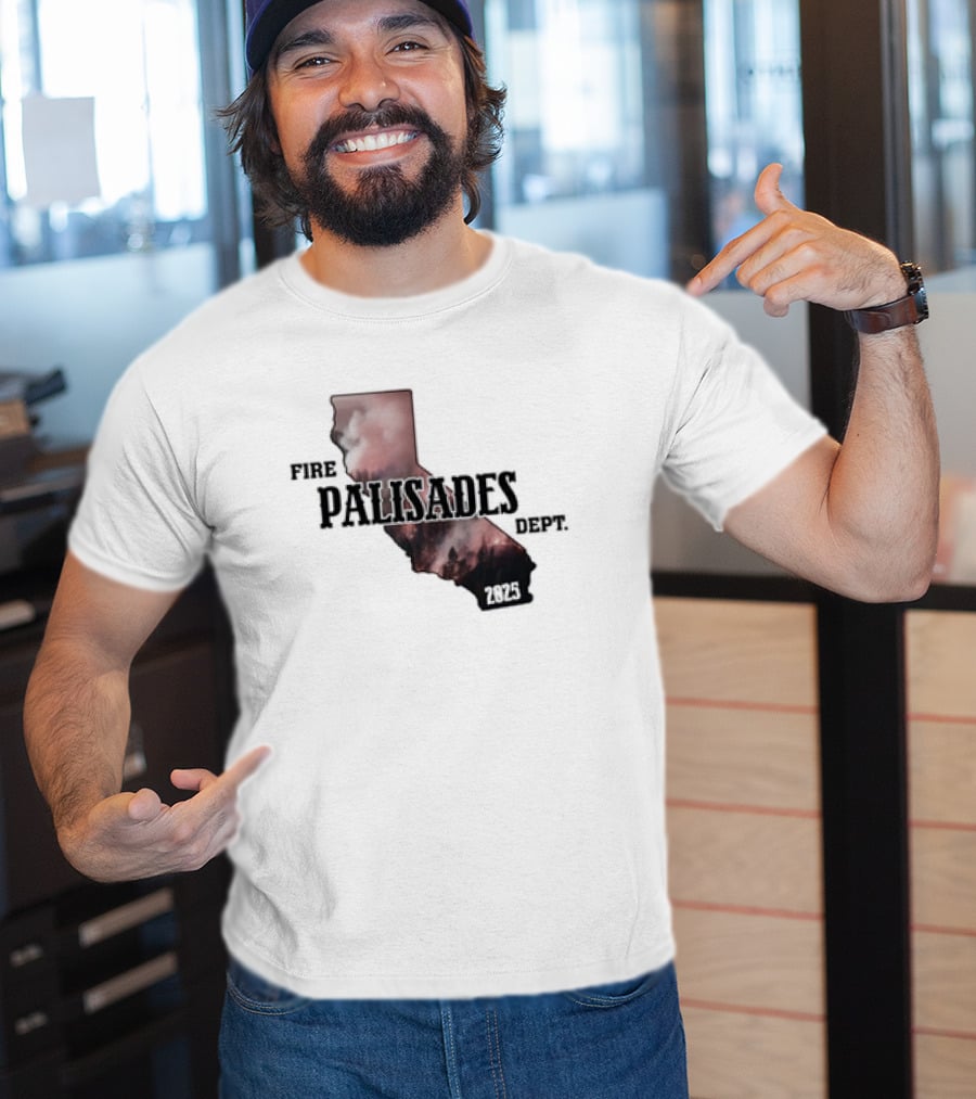 Palisades Fire Dept Support LA Wildfire Relief 2025 T-Shirt