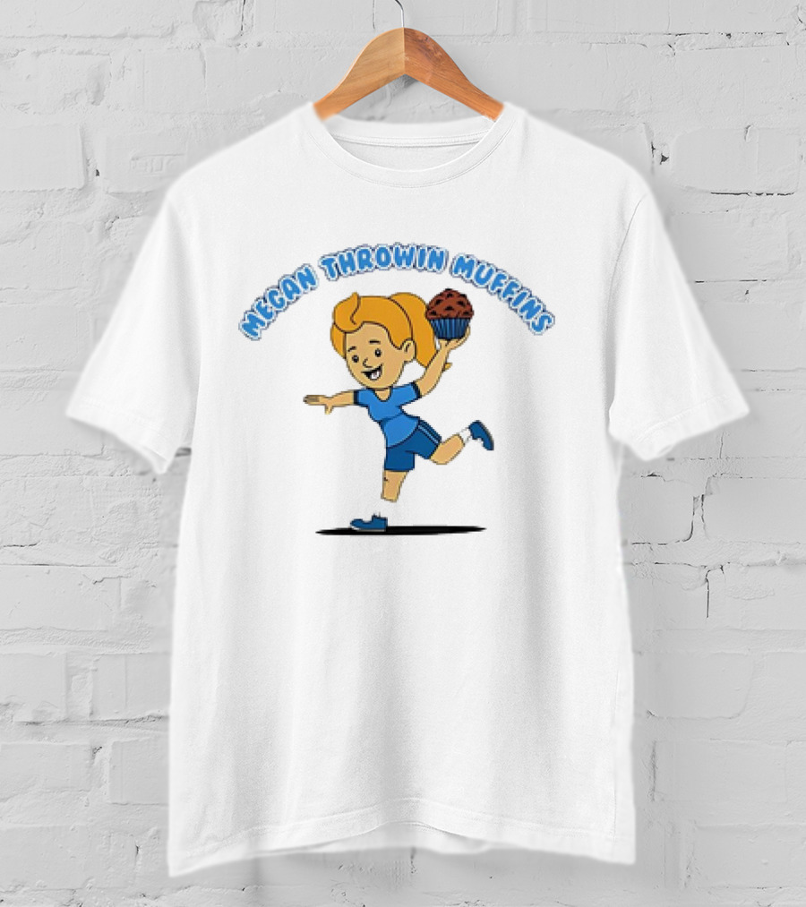 Megan Throwin Muffins Soccer Girl Balancing Chocolate Treat T-Shirt