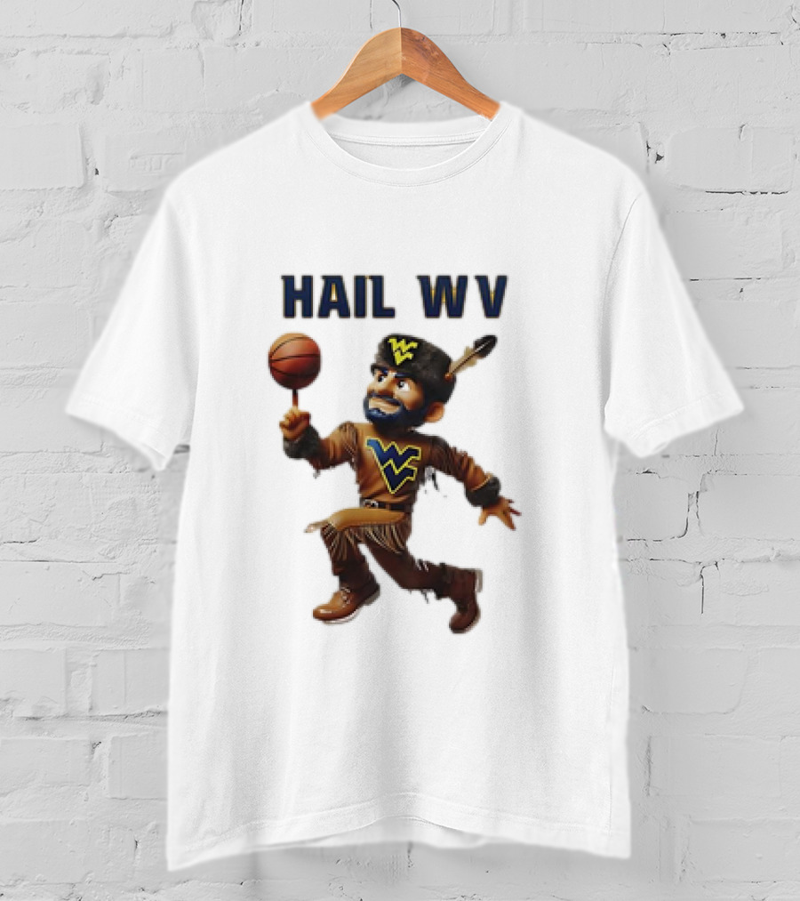 West Virginia Mountaineers Hail WV Basketball 2025 Mascot T-Shirt