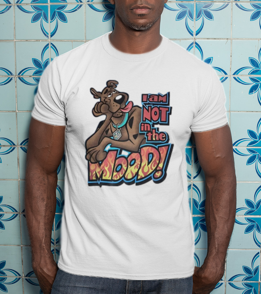 Scooby-Doo I Am Not In The Mood Flame Text T-Shirt