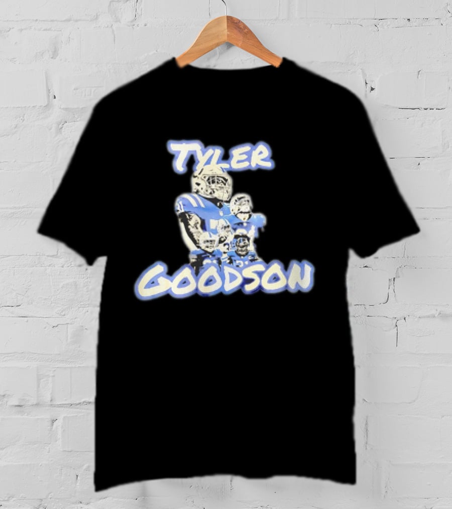Tyler Goodson Indianapolis Colts Player Collage Football T-Shirt