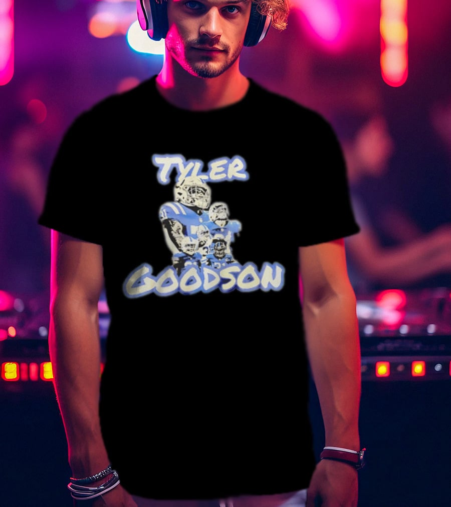 Tyler Goodson Indianapolis Colts Player Collage Football T-Shirt